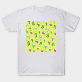 Liyue Flowers Print (Lime Green) T-Shirt